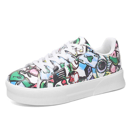 Graffiti Print Greta  Low-Top Sneakers