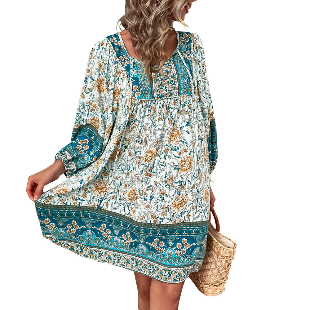 Boho Floral Greta  Summer Dress