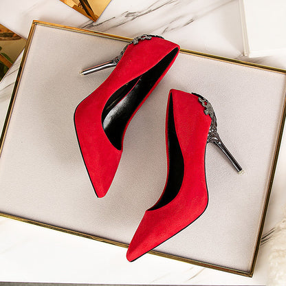 Elegant Suede High Heels by Greta 