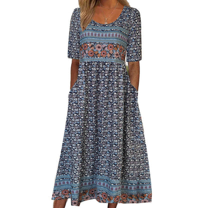 Bohemian Floral Maxi Dress by Greta 