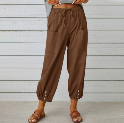 Relaxed Cotton Linen Pants Greta 