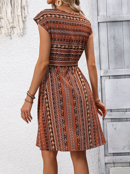 Boho Print A-Line Dress Greta  Summer Style