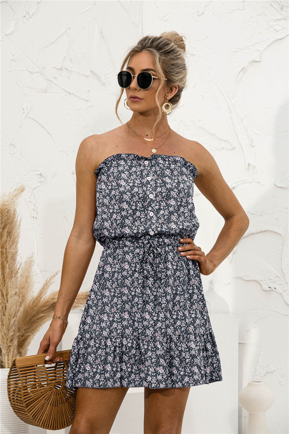 Floral Tube Top Dress by Greta 