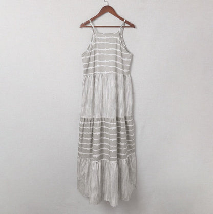 Striped Halter Maxi Dress Greta 