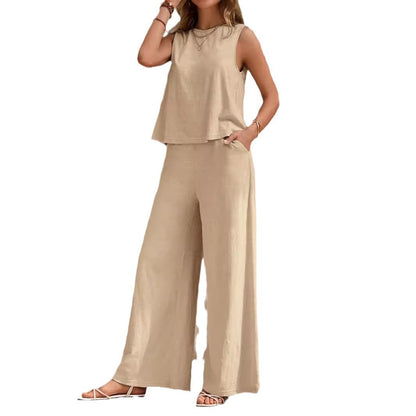 Elegant Loose Cotton Set by Greta 