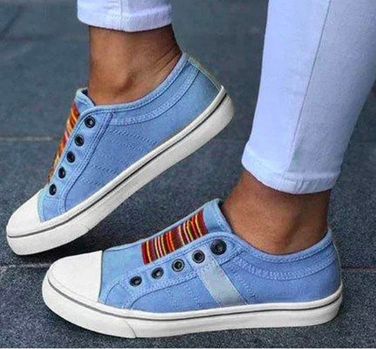 Pinterest-Inspired Greta  Laceless Canvas Sneakers