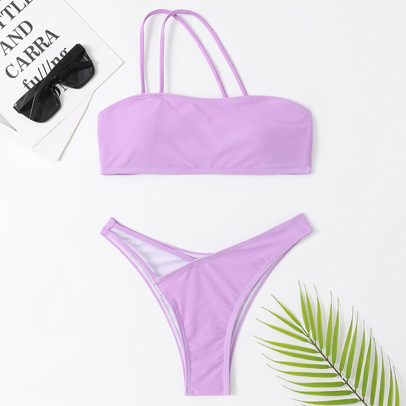 Chic One-Shoulder Greta  Bikini Set