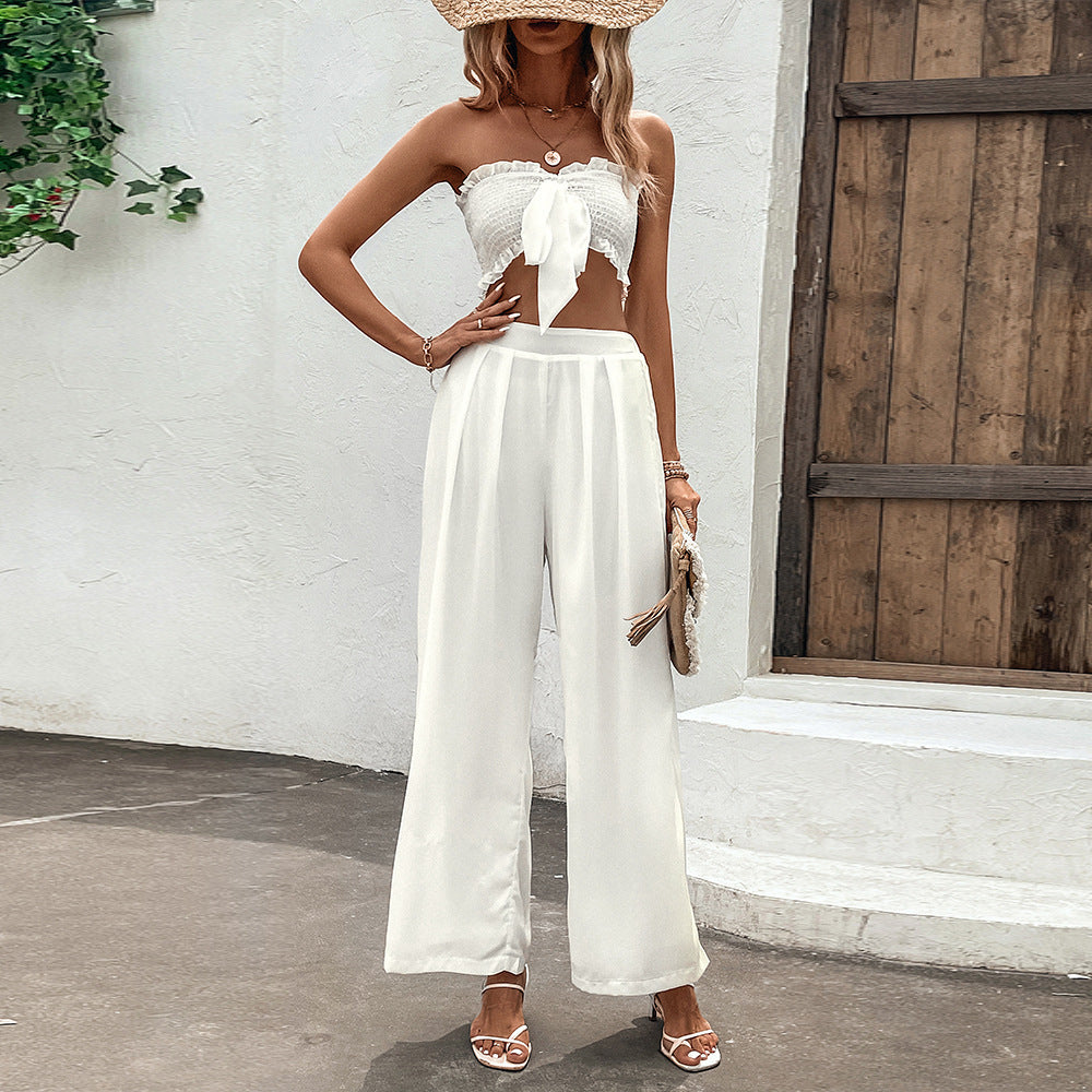 Ruffled White Set Greta  Pinterest-Inspired Outfit