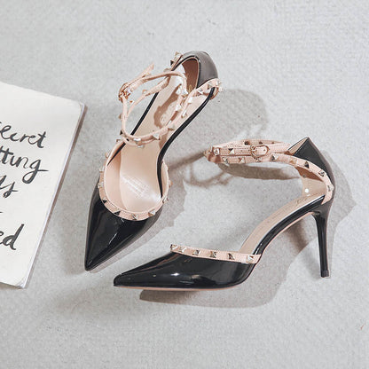 Chic Rivet High Heels by Greta 