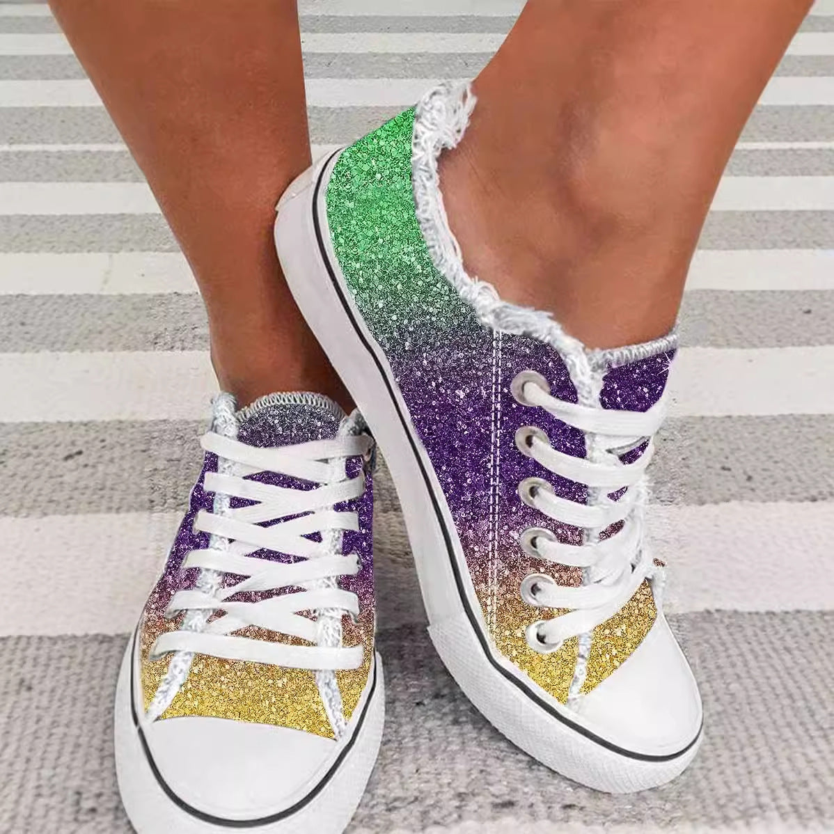 Gradient Canvas Sneakers by Greta 