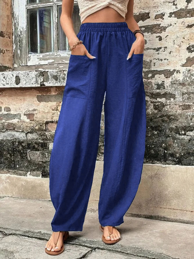 Relaxed Fit Greta  Harem Pants with Pockets
