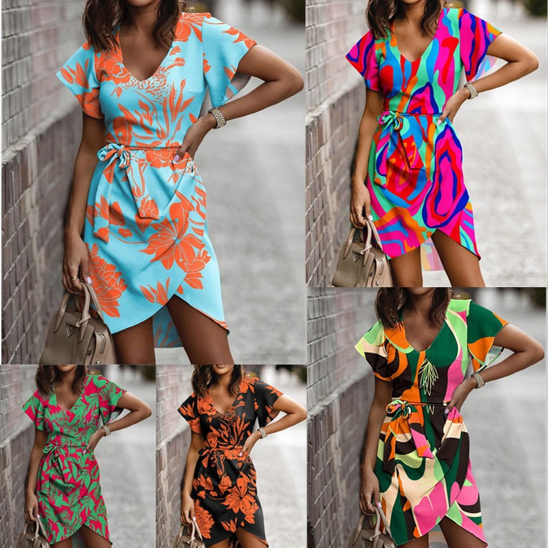 Vibrant Print Greta  Summer Commuter Dress