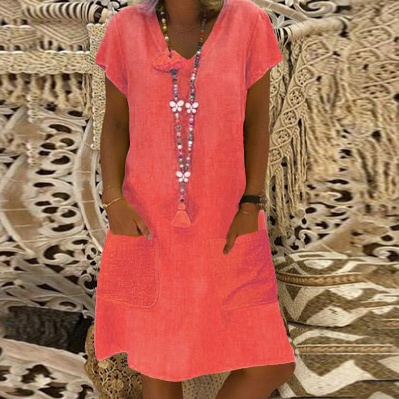 Chic Pocket Midi Dress by Greta 