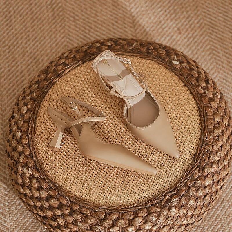 Elegant Greta  Pointed Toe High Heel Sandals