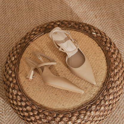 Elegant Greta  Pointed Toe High Heel Sandals