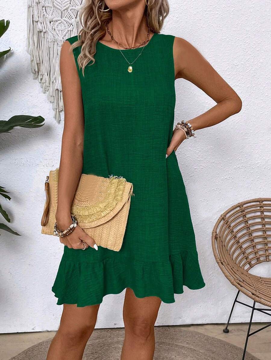 Ruffle Sleeveless Summer Dress by Greta 