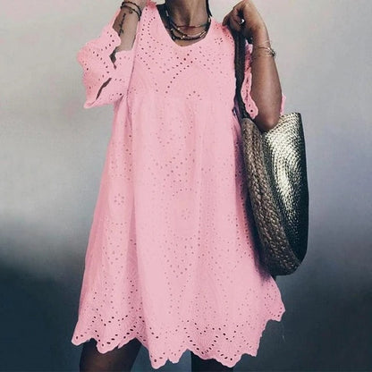 Breezy Cotton Cutout Dress Greta 