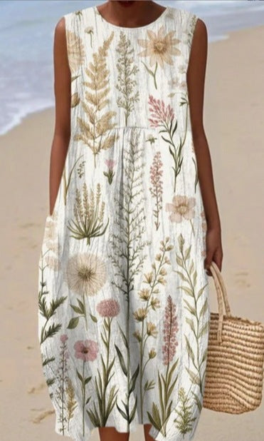 Pinterest-Inspired Greta  Sleeveless Summer Dress