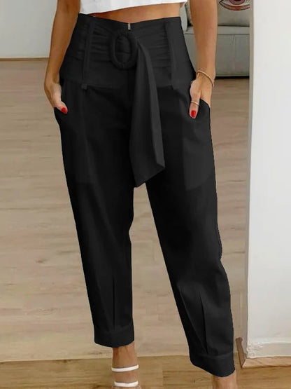Floral Linen Cropped Pants Greta  Women’s