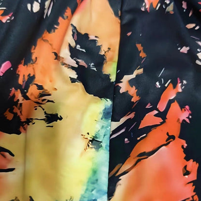 Vibrant Tie Dye V-Neck Dress Greta 