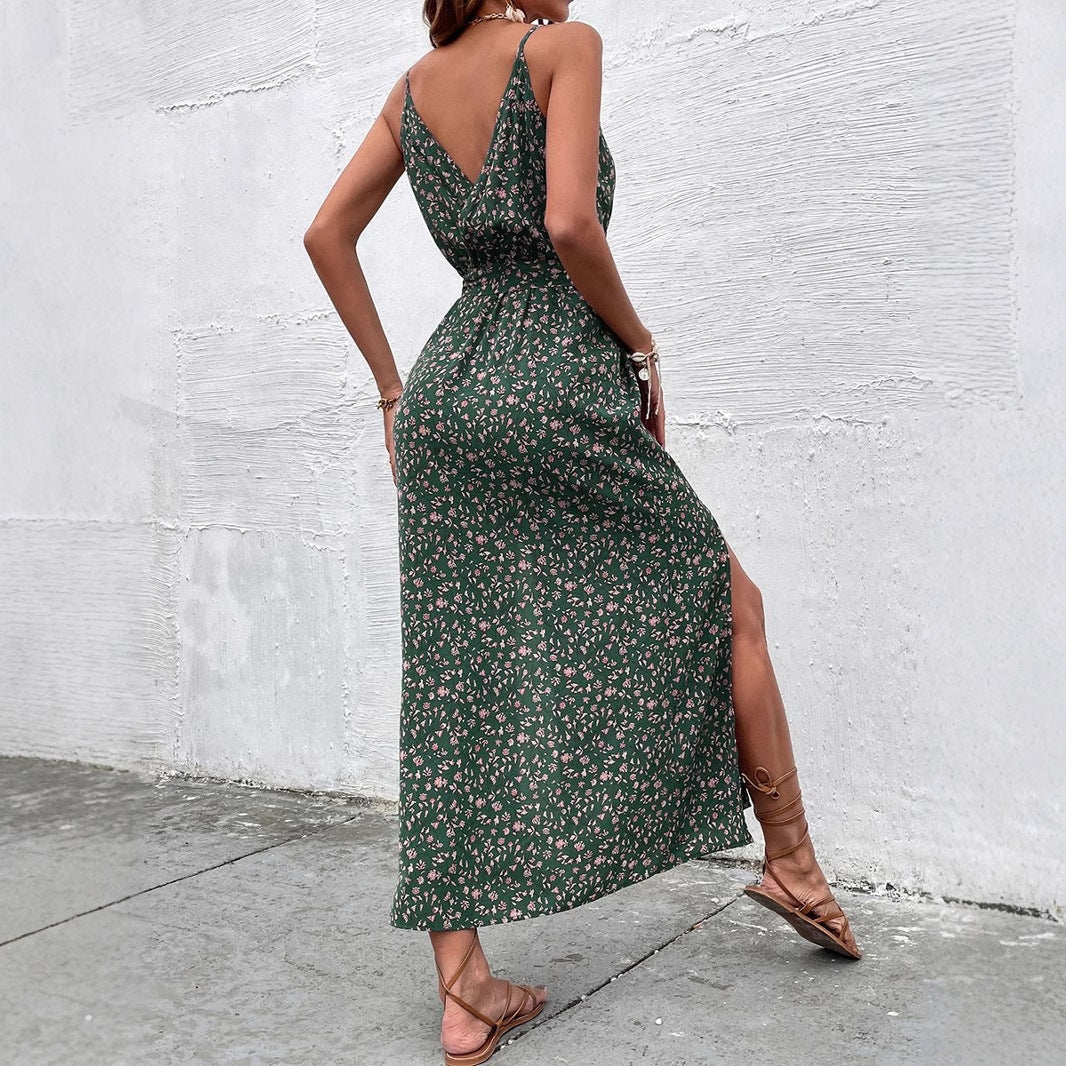 Bohemian Floral Greta  Summer Strap Dress