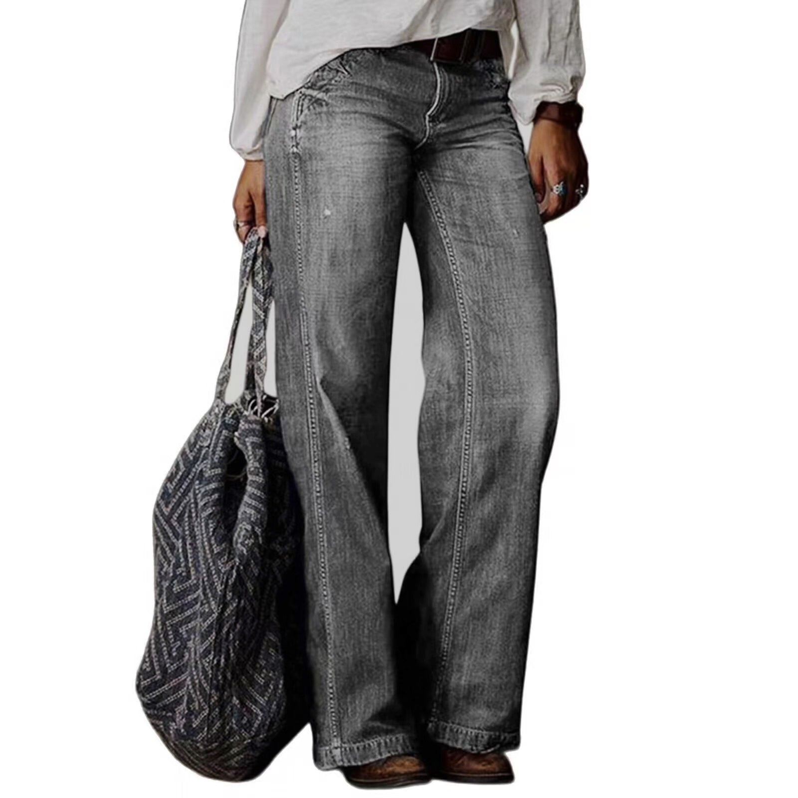 Artistic Floral Wide Leg Pants by Greta 