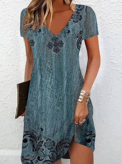 Chic Summer Print Dress Greta 