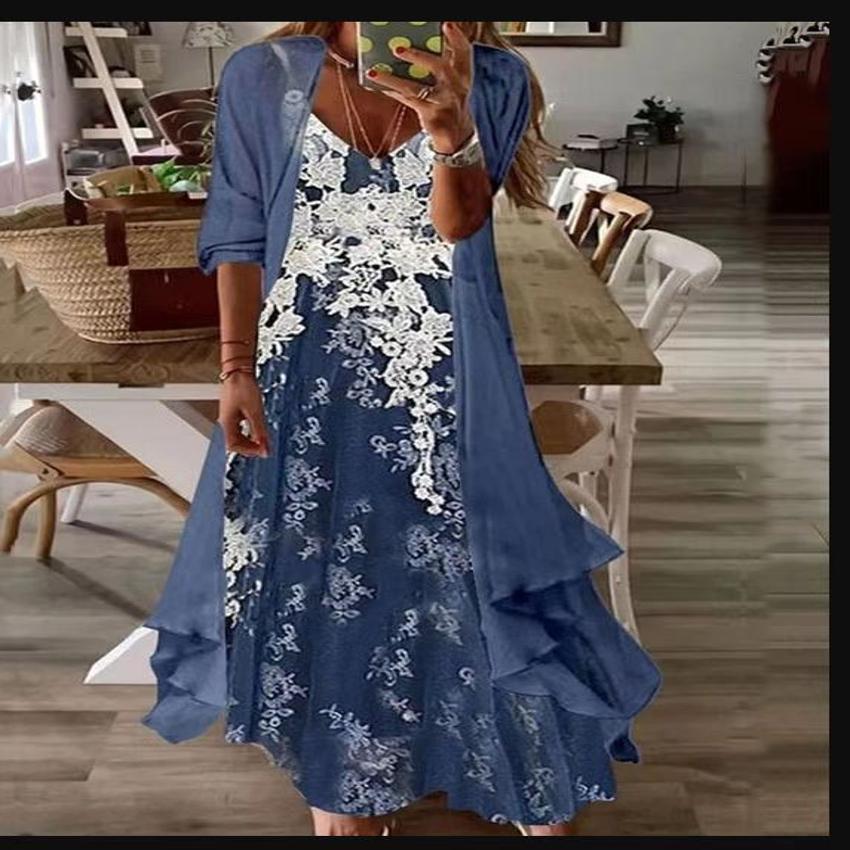 Floral Swing Greta  Summer Suspender Dress