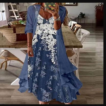 Floral Swing Greta  Summer Suspender Dress
