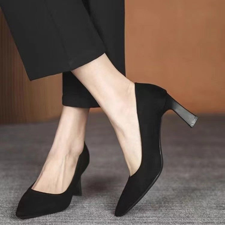 Elegant Black Stiletto Heels by Greta 