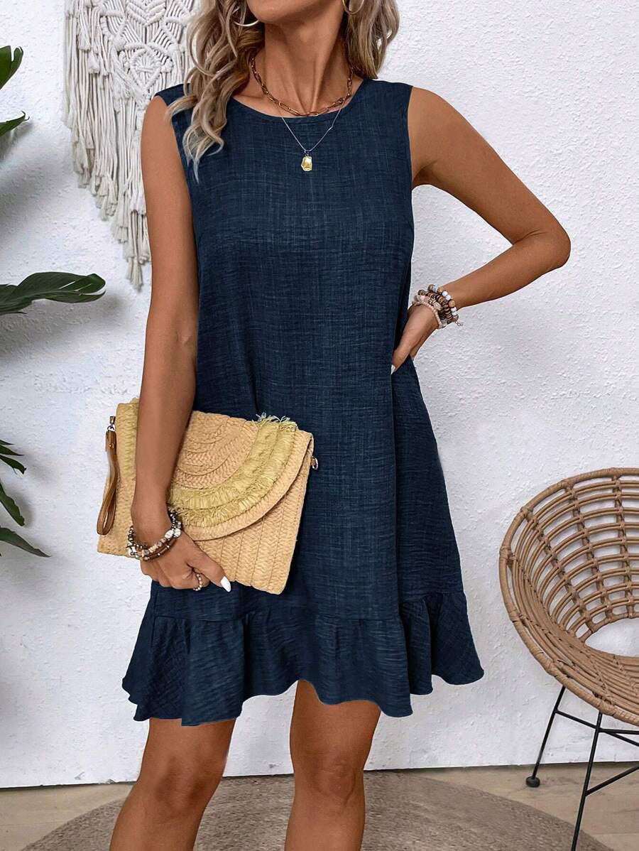 Ruffle Sleeveless Summer Dress by Greta 