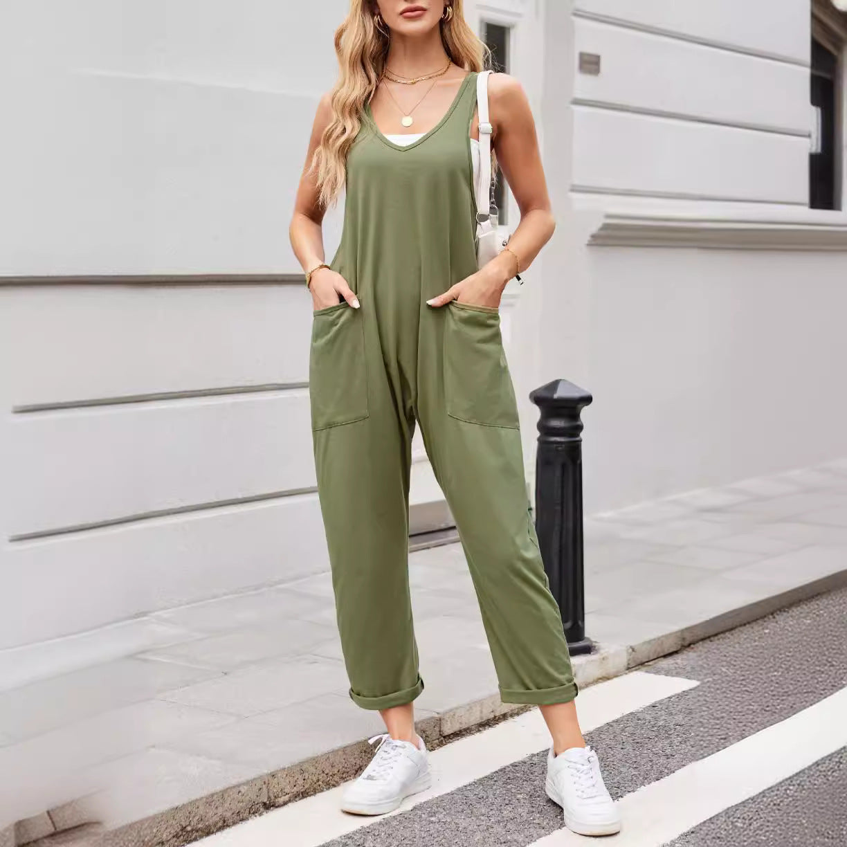 Pinterest-Inspired Greta  Pocket Jumpsuit