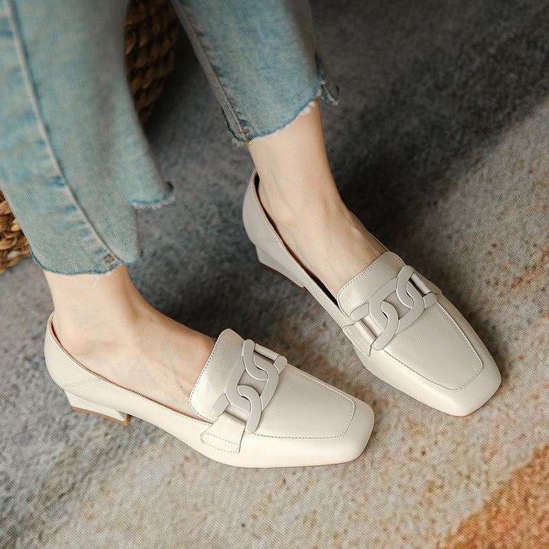 Retro Chunky Heel Pumps by Greta 