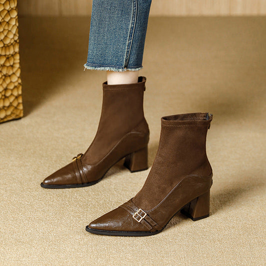 Chic Stretch Pointed Boots by Greta 