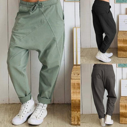 Relaxed Fit Greta  Cotton Harem Pants