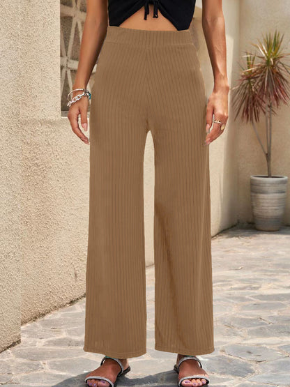 Stretch Wide-Leg Pants by Greta 