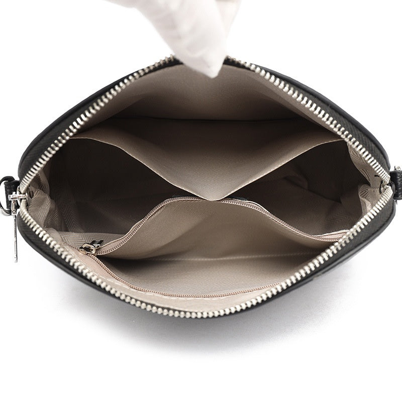 Crossbody-Tasche mit Doppelreißverschluss und Quasten