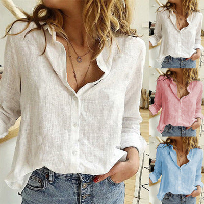 Relaxed Fit Greta  Lapel Cardigan Blouse