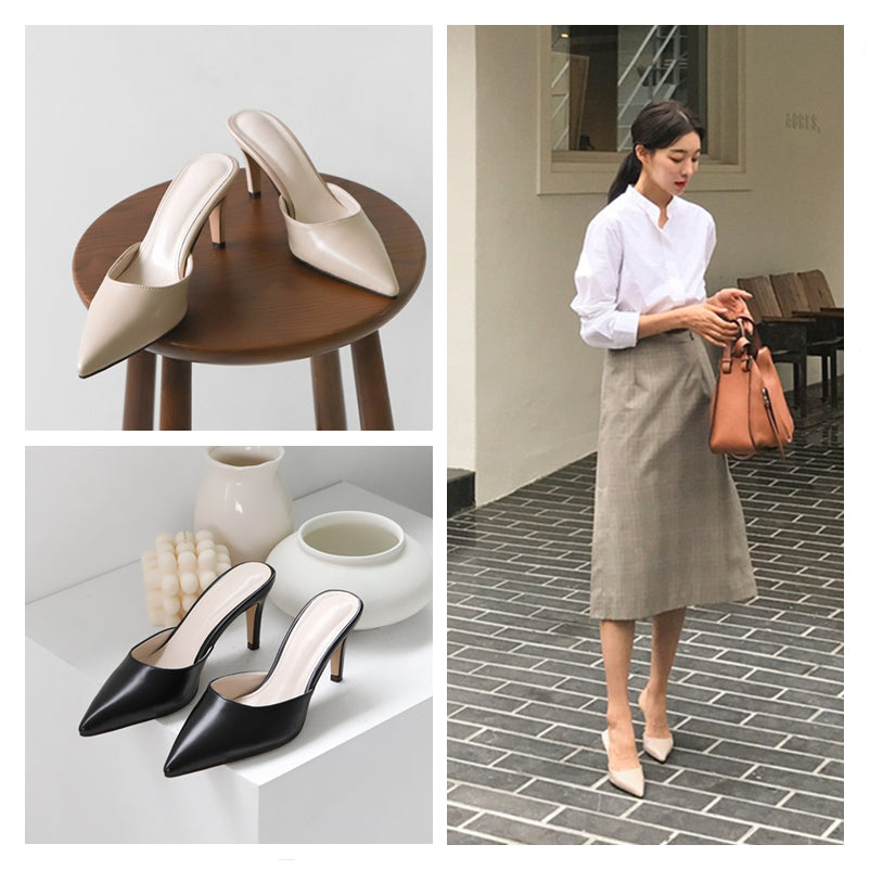 Chic Pointed Toe Greta  Stiletto Heels