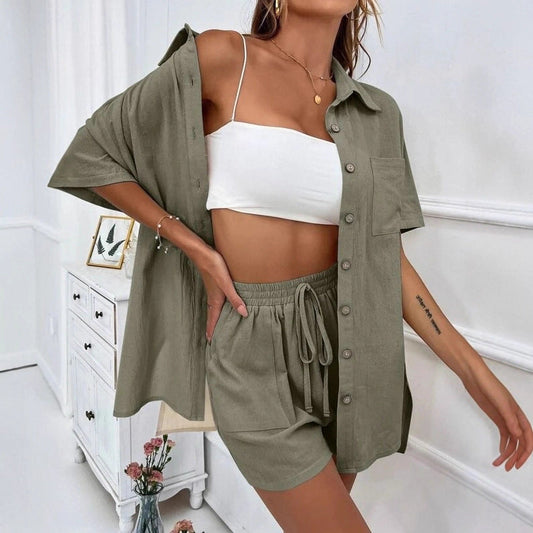 Chic Greta  Shirt & Shorts Set
