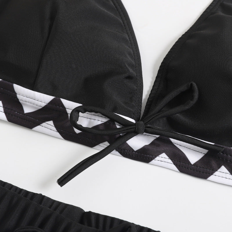 Chic Zigzag Greta  Bikini Set with Shorts
