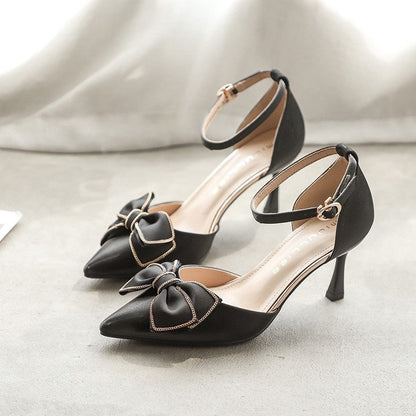 Elegant Bow Stiletto Heels by Greta 