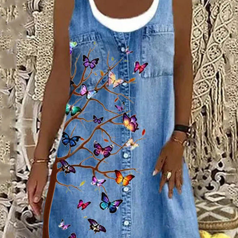 Pinterest-Inspired Blue Butterfly Dress by Greta 