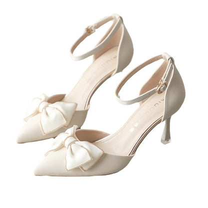 Elegant Bow Stiletto Heels by Greta 