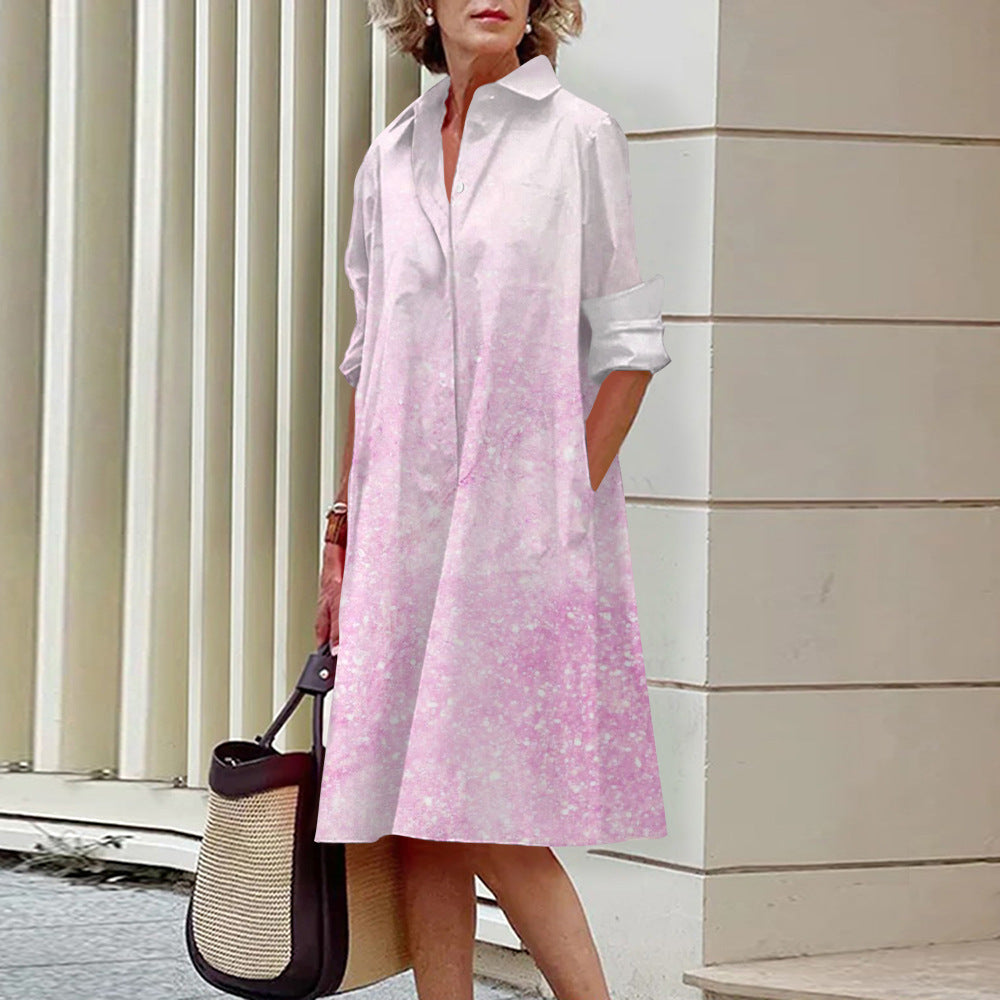 Vibrant Summer Shirt Dress by Greta 
