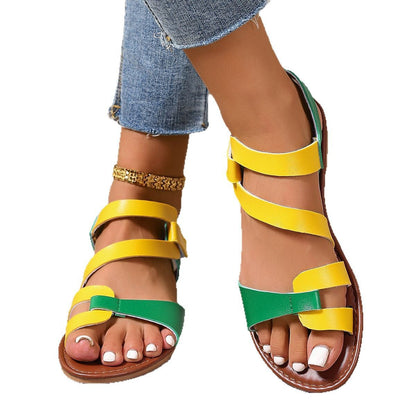 Pinterest-Inspired Greta  Flat Velcro Sandals