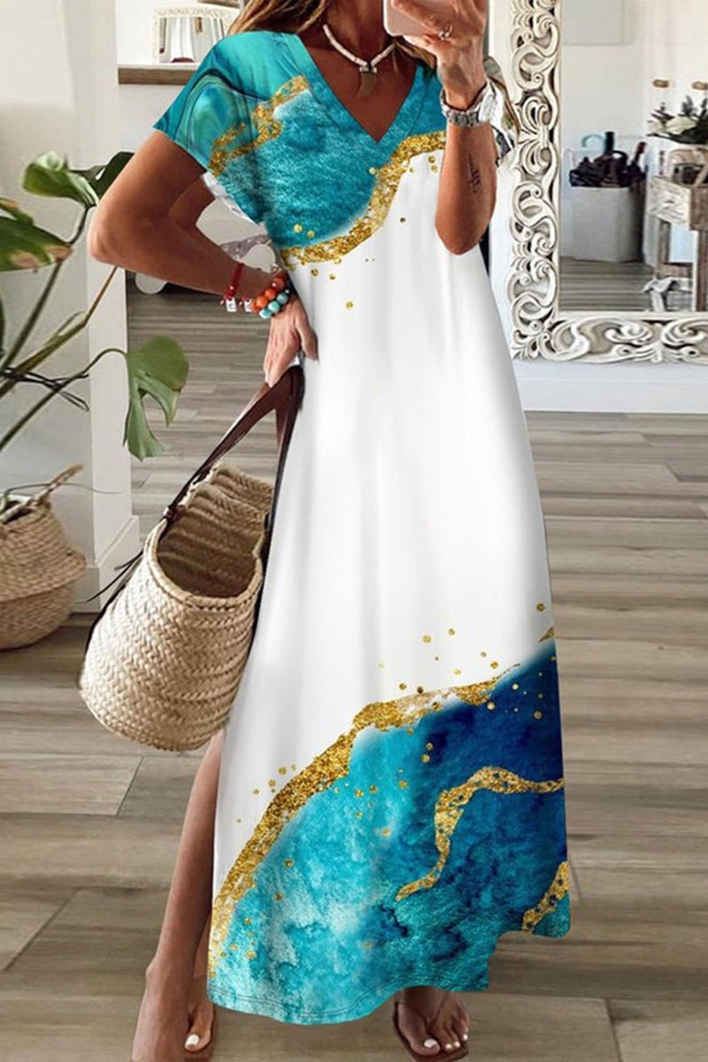 Elegant 3D Print Midi Dress by Greta 