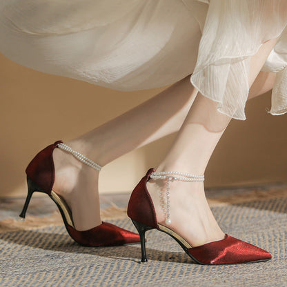 Elegant Greta  Stiletto Buckle Sandals