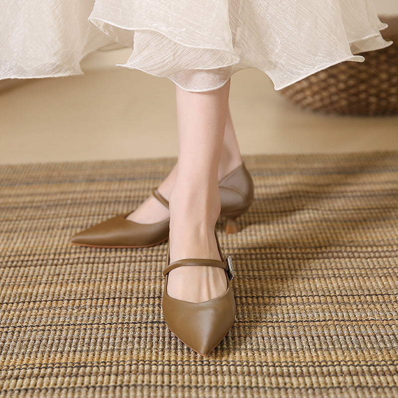 Elegant Rhinestone Heels by Greta 