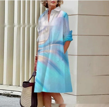 Vibrant Summer Shirt Dress by Greta 